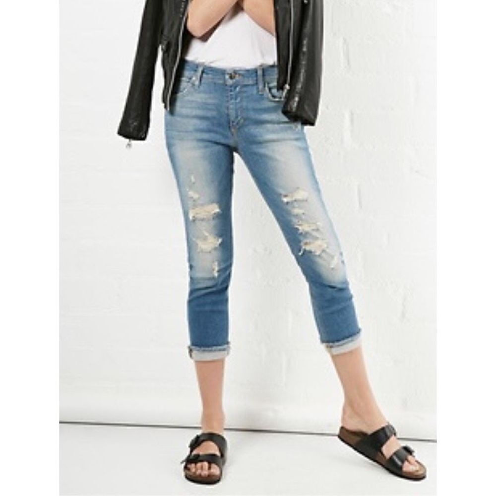 Joe’s Jeans Slim Crop Distressed‎ Stretch Capri - Women’s 29